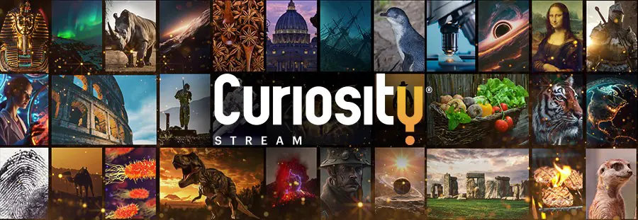 Banner for CuriosityStream, a CORE partner